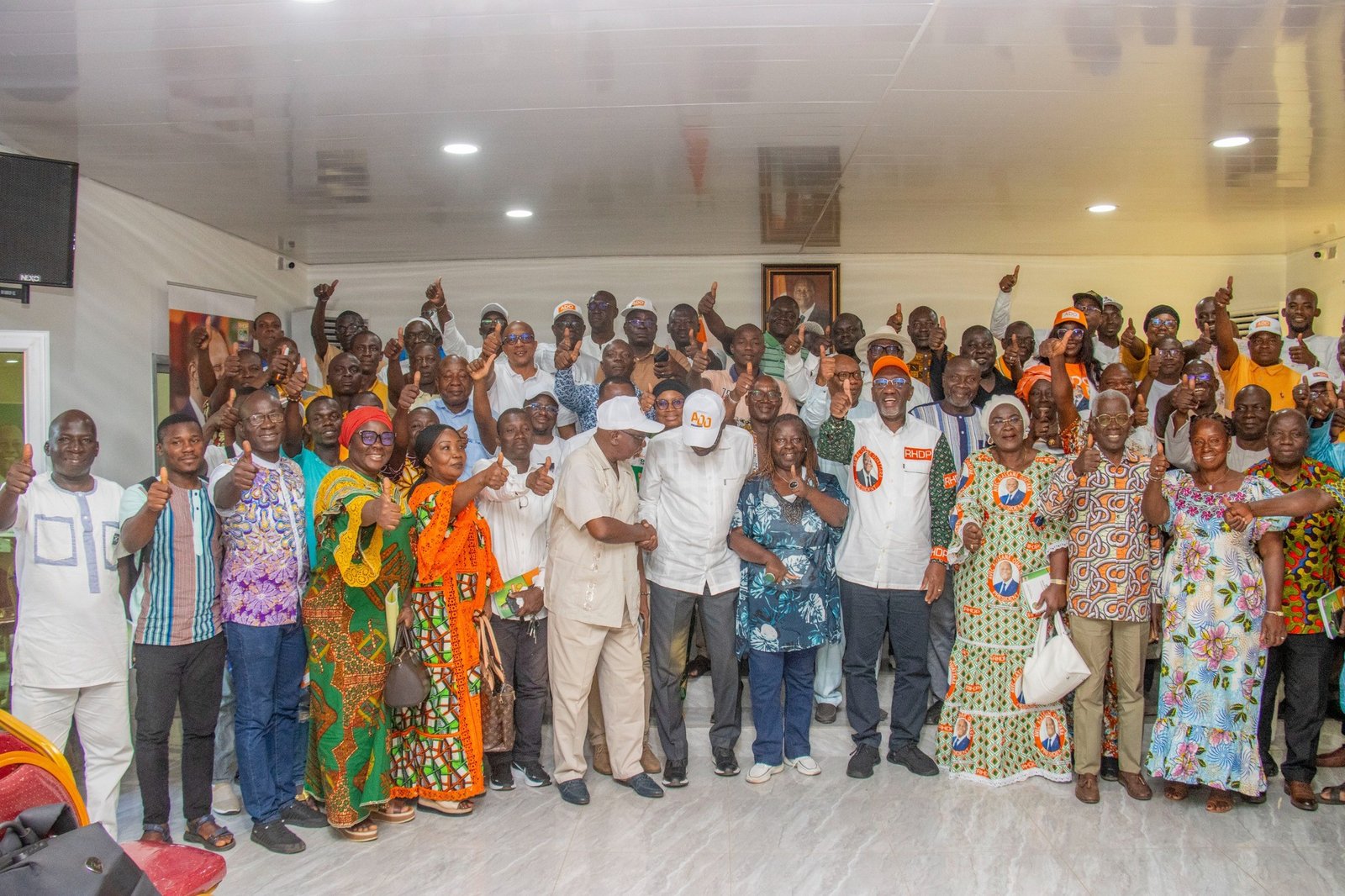 Réunion au siège du parti pour faire un point global sur le déroulement des élections présidentielle dans notre circonscription politique