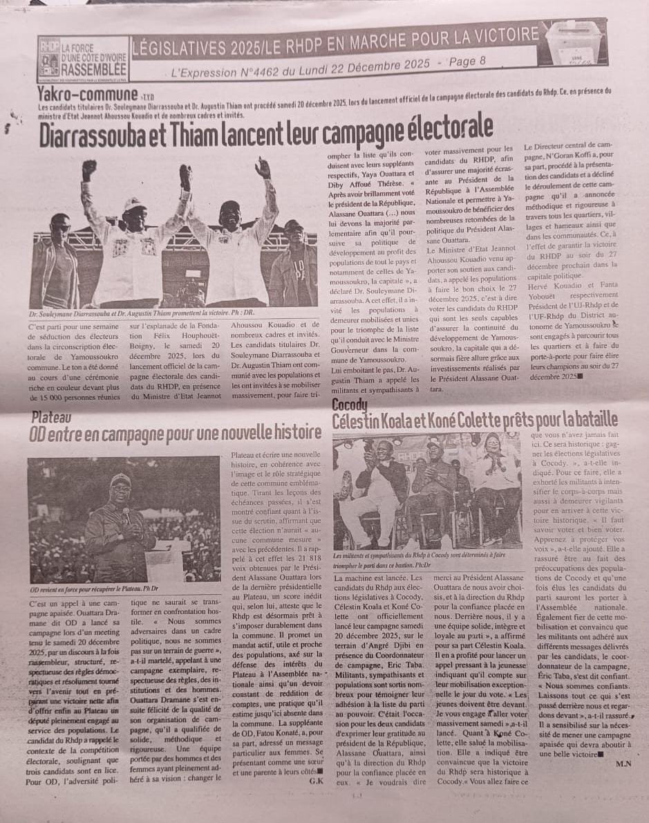 L'EXPRESSION N° 4463 DU LUNDI 22 DECEMBRE PAGE 8